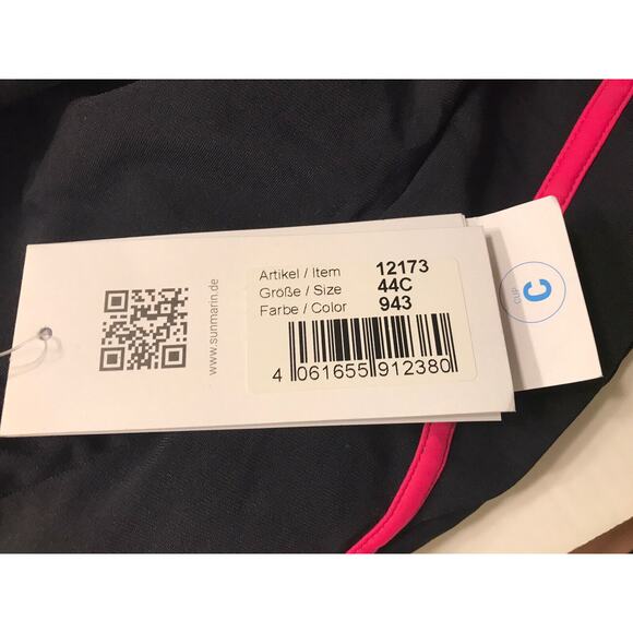 Sunmarin Beach Fashion Black/Pink C Cup Mastectomy One Piece Swimsuit Size 44C - Picture 9 of 9